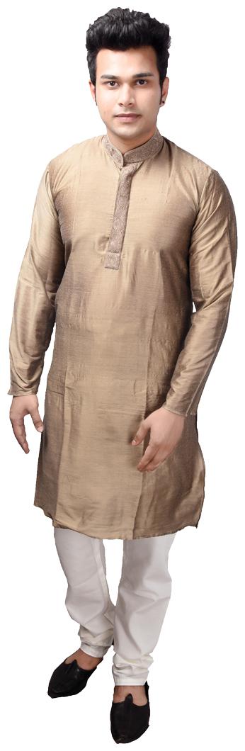 

P K GARMENTS Grey Solid Kurta and Pyjamas