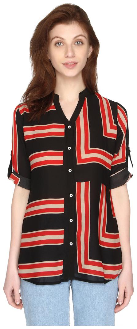 

P - Nut Casual Women Red Solid Regular Fit Shirt