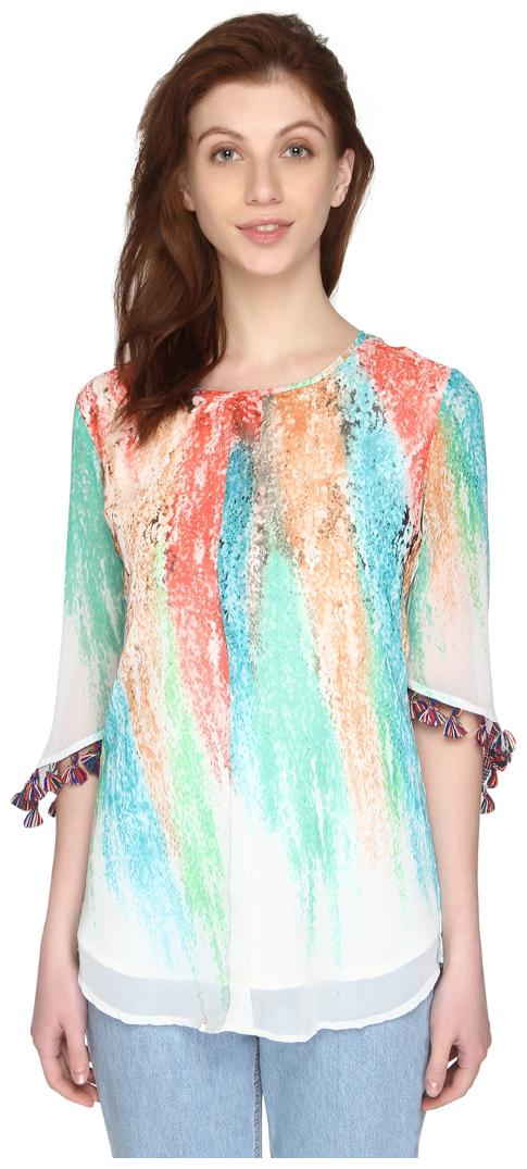 

P - Nut Casual Women Printed Regular top - Multi