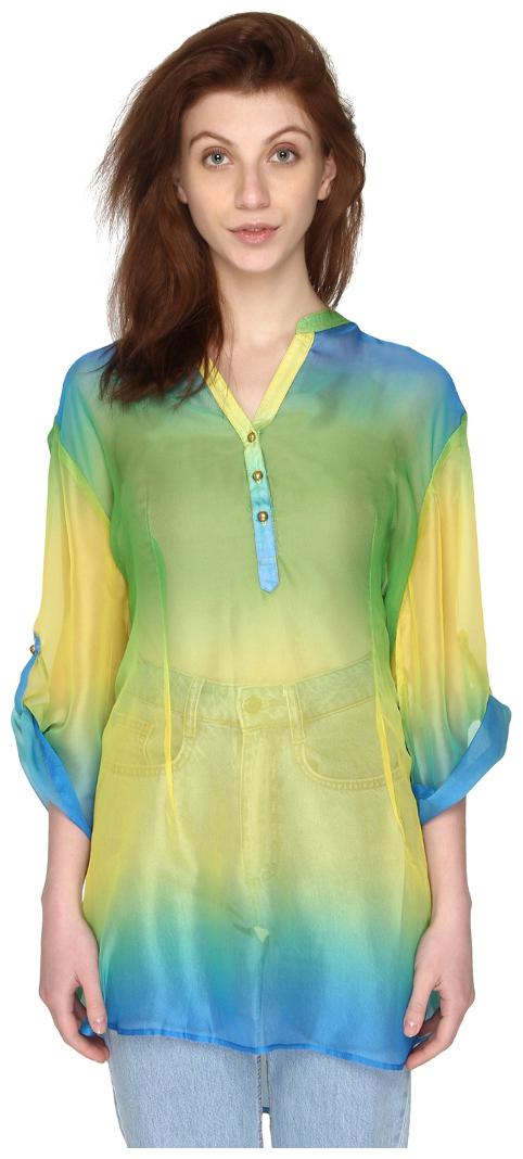 

P - Nut Casual Women Printed Regular top - Green