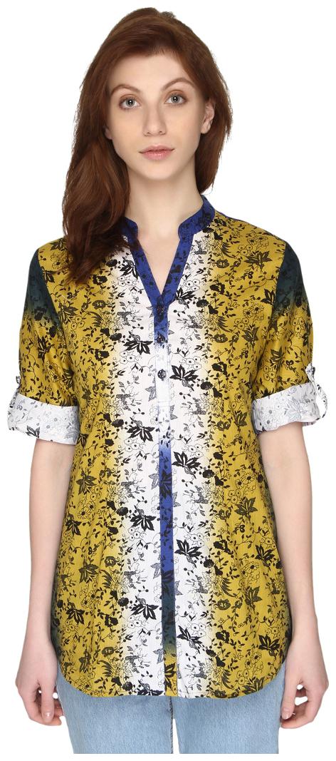 

P - Nut Casual Women Printed Regular top - Blue