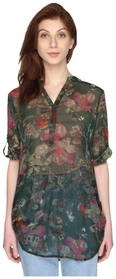 

P-Nut Womens Chiffon Georgette Floral Printed Top