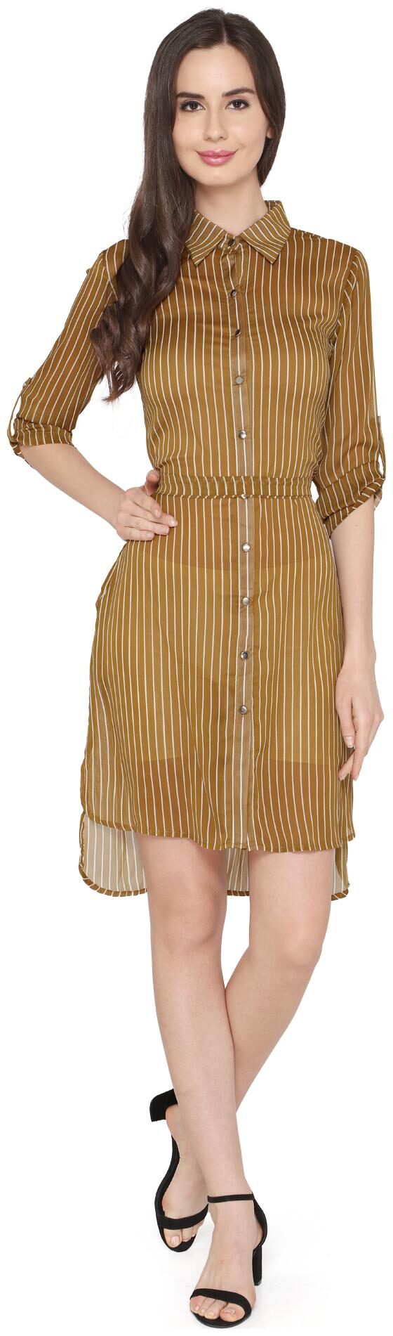 

P - Nut Casual Women Printed Regular tunic - Yellow