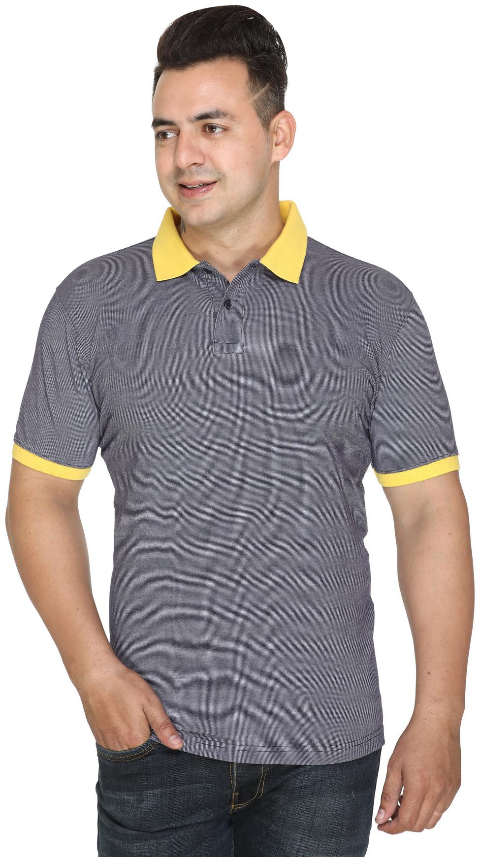 

Pacific Time Men Grey Regular fit Cotton Blend Polo collar T-Shirt - Pack Of 1
