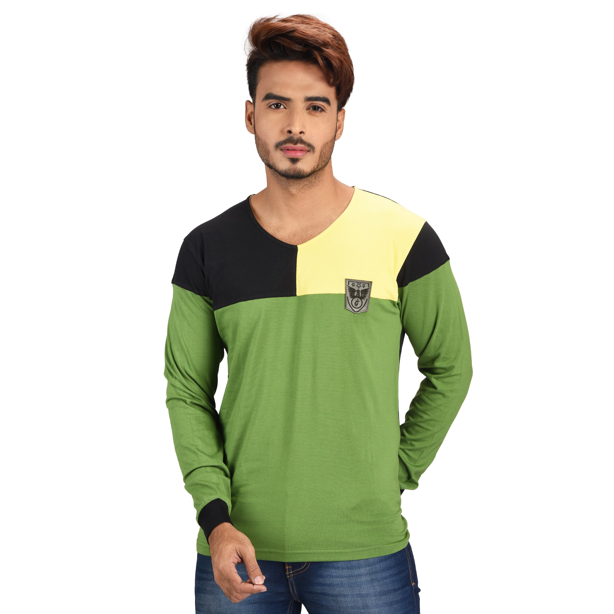 

Pacific Wear Men Assorted Regular fit Cotton Round neck T-Shirt - Pack Of 1