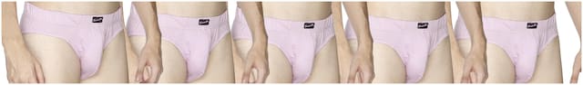 Semantic Solid Briefs - Pink ,Pack Of 5