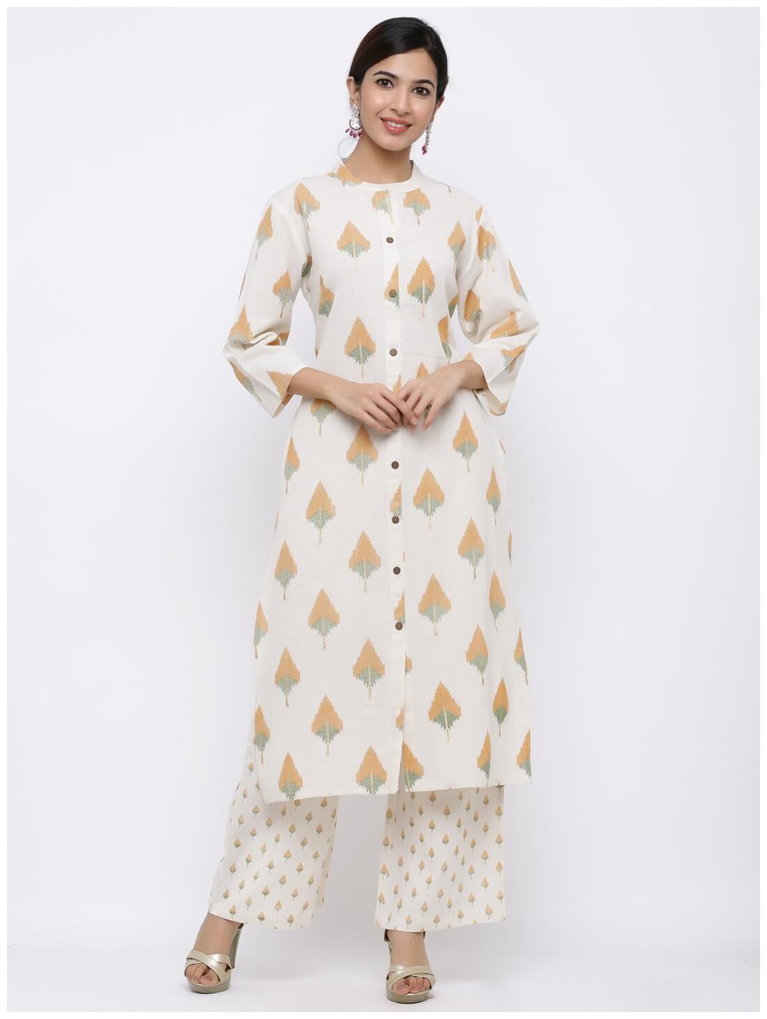 

Palakh Women Multi Printed Straight Kurta With Palazzo