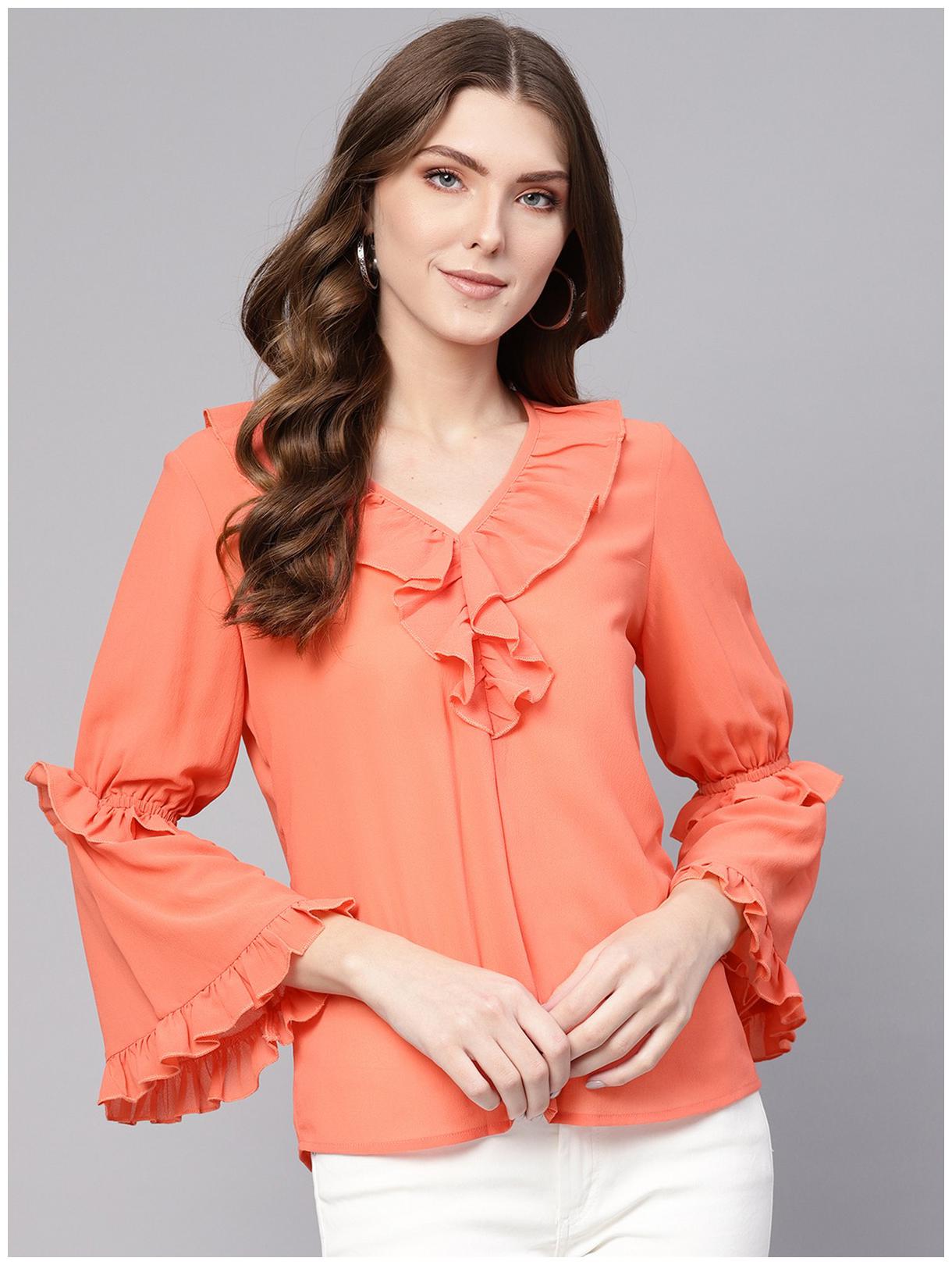 

Pannkh Women Solid Regular top - Pink