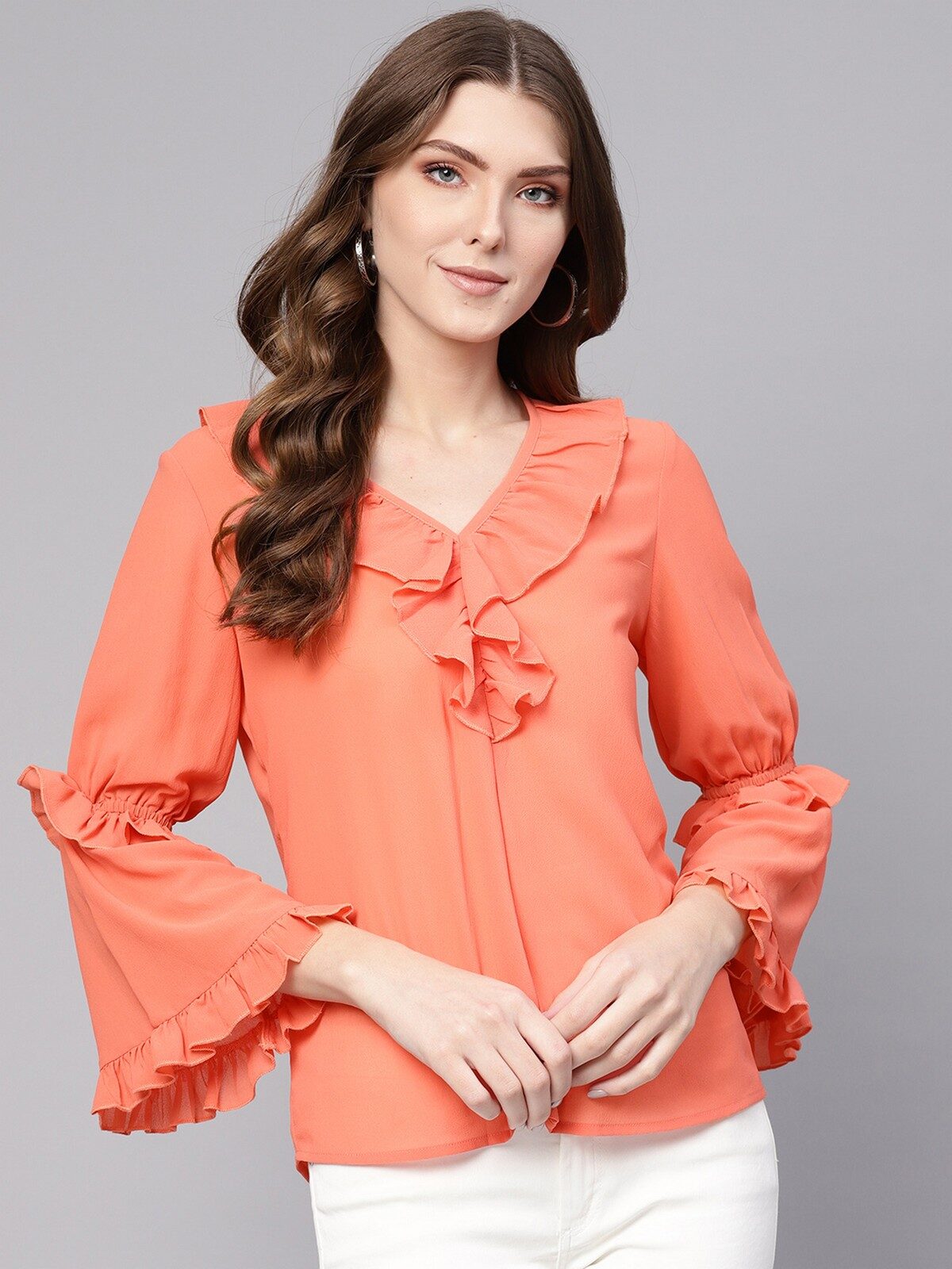 

Pannkh Women Solid Regular top - Pink