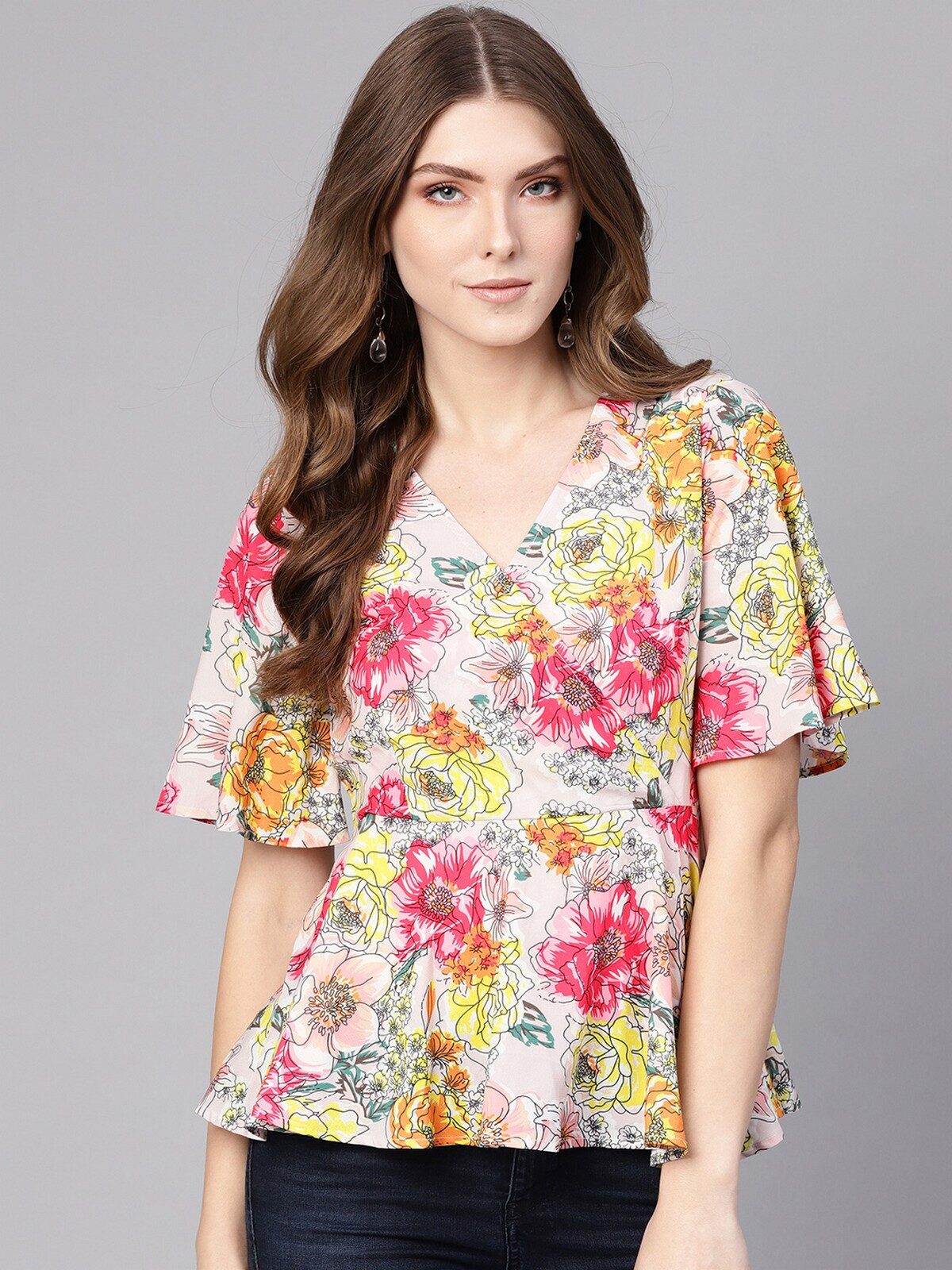 

Pannkh Women Printed Regular top - Multi