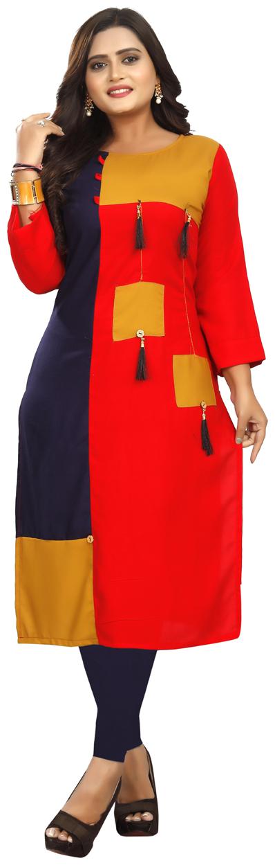 

Parangi Women Multi Solid Straight Kurta