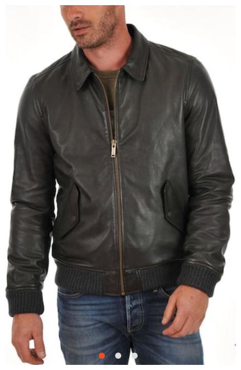 

PARE 100 Genuine Leather Black Jacket for Men s