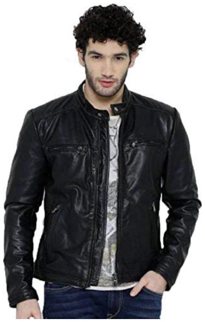 

PARE 100 Genuine Leather Black Jacket for Men s