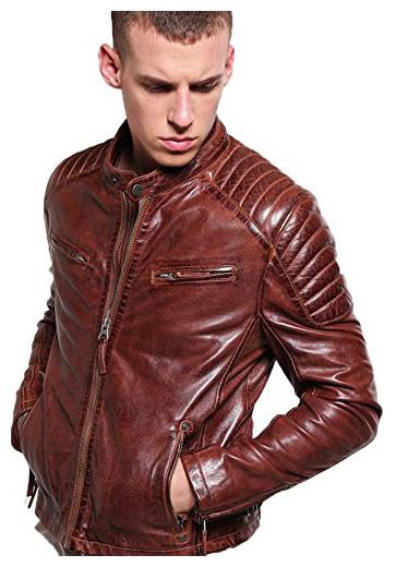 

PARE Genuine Leather Maroon Jacket for Men s (Size XS to 2XL Color Maroon)