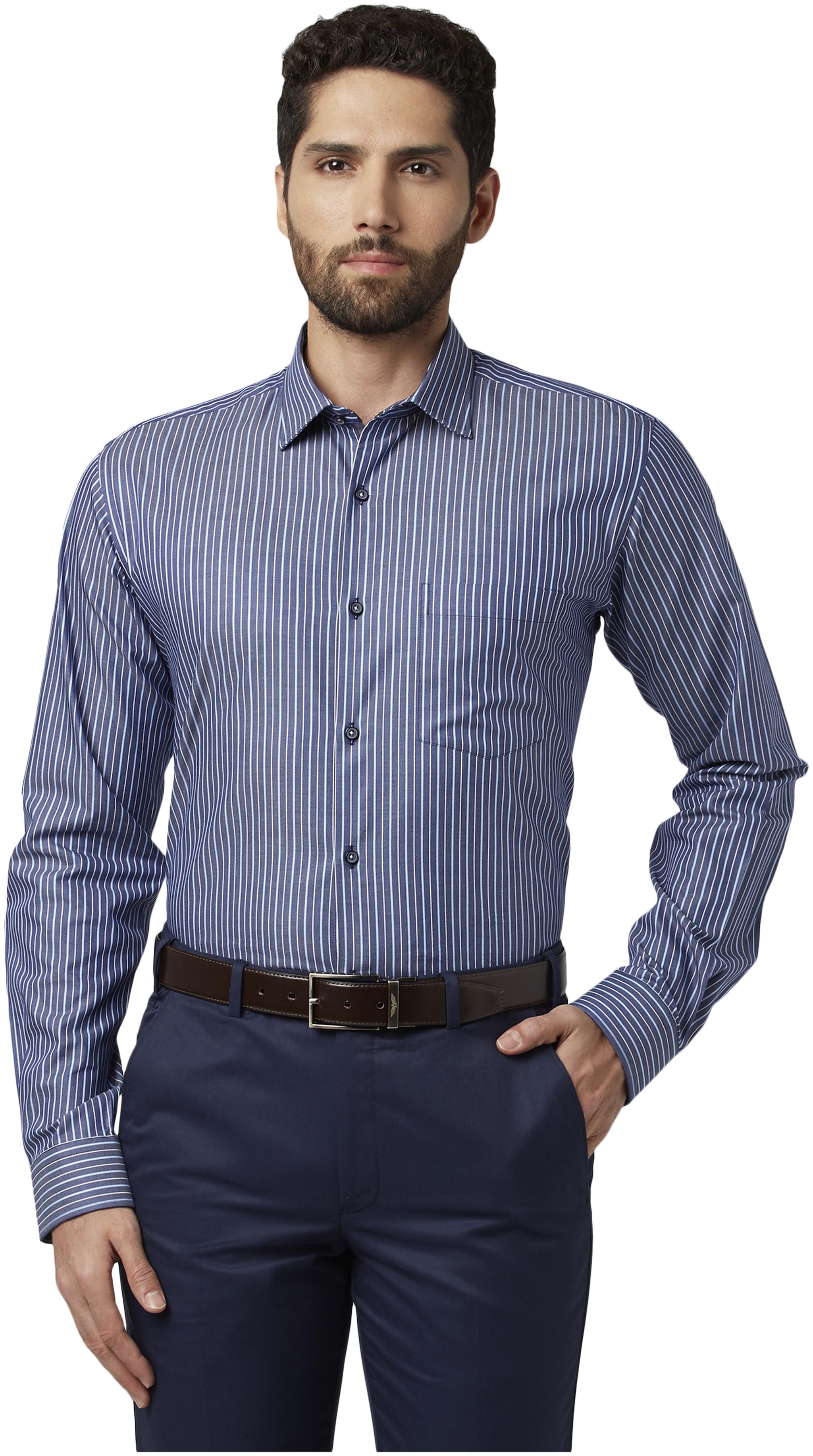 

Park Avenue Men Slim fit Formal Shirt - Blue