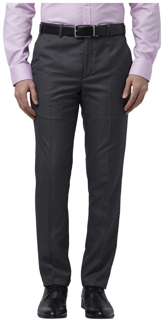 

Park Avenue Men Solid Regular Fit Formal Trouser - Grey
