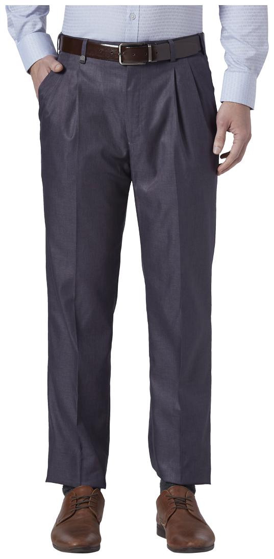 

Park Avenue Men Solid Regular Fit Formal Trouser - Grey