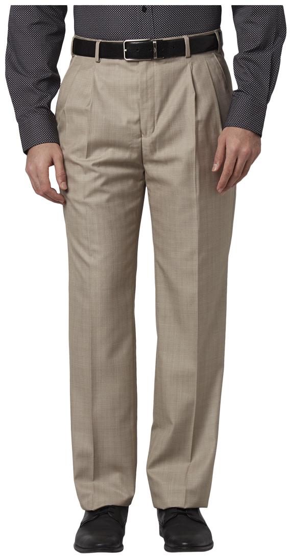 

Park Avenue Men Solid Regular Fit Formal Trouser - Beige