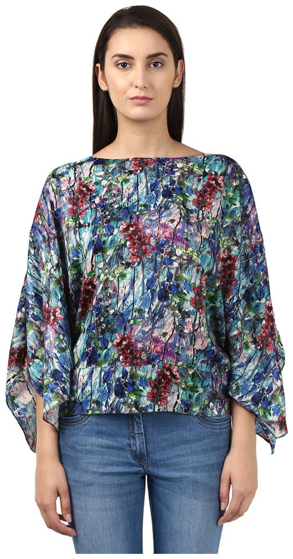 

Park Avenue Women Printed Regular top - Purple