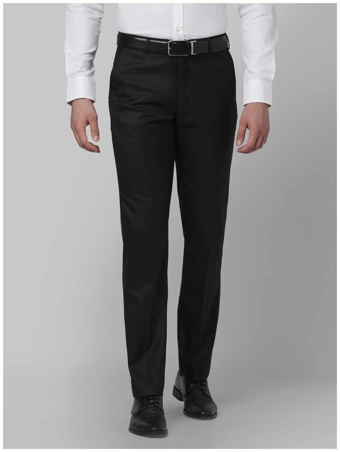 

Park Avenue Men Solid Regular Fit Formal Trouser - Black