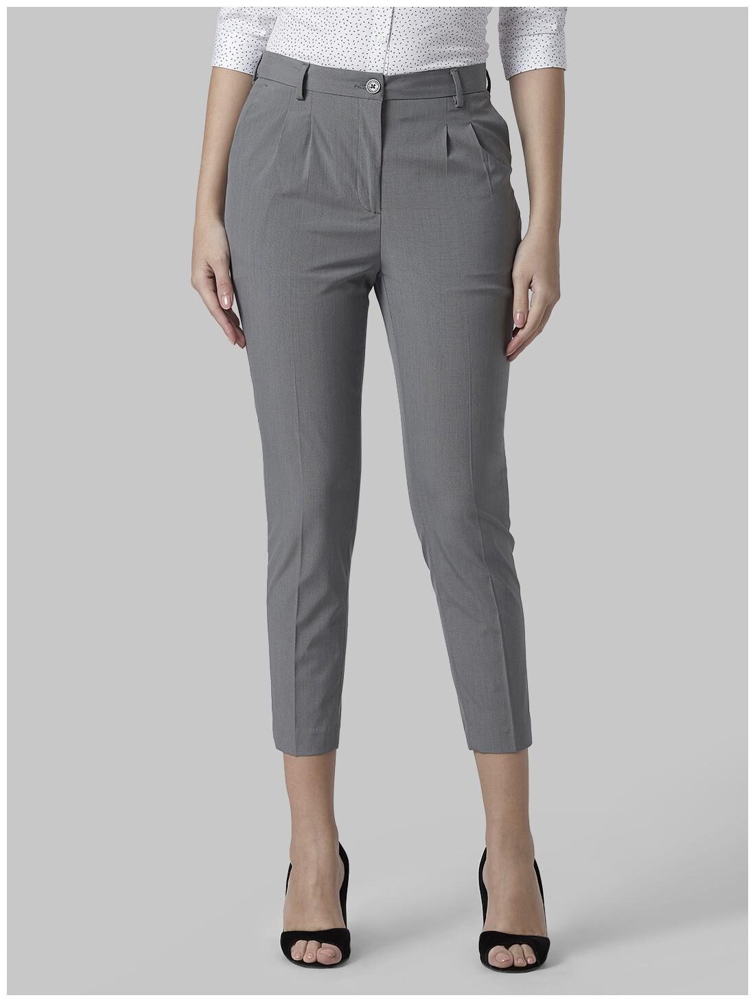 

Park Avenue Women Grey Regular fit Regular trousers