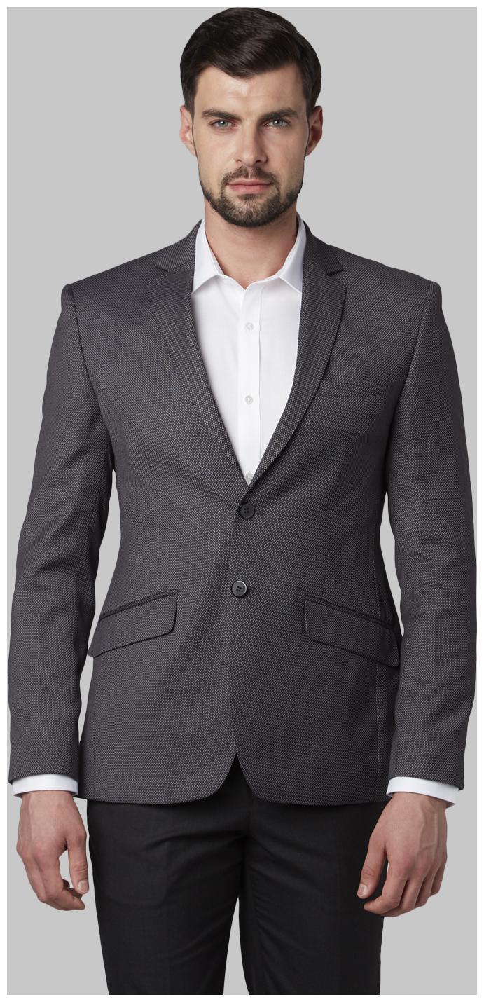 

Park Avenue Men Grey Solid Super slim fit Single Breasted Blazer