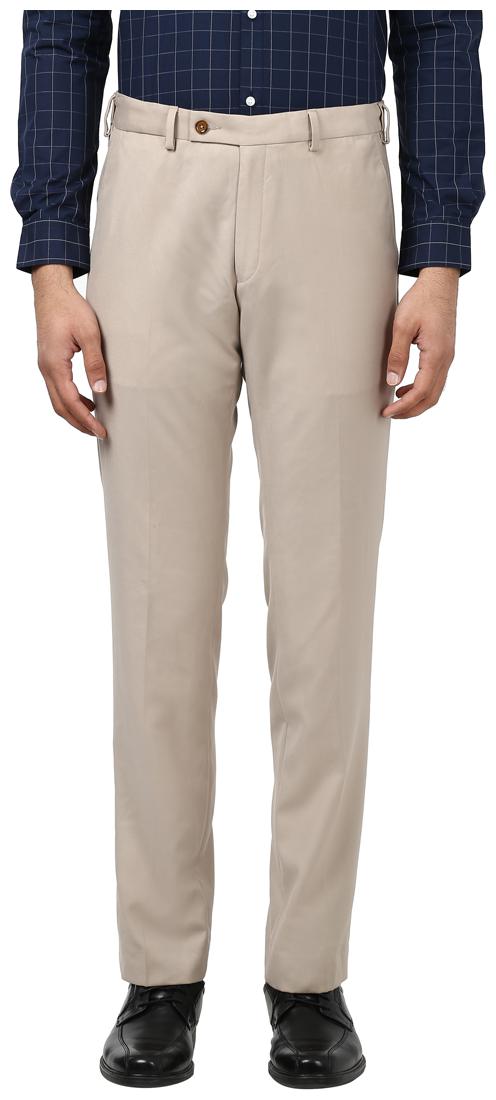 

Park Avenue Men Solid Slim Fit Formal Trouser - Beige