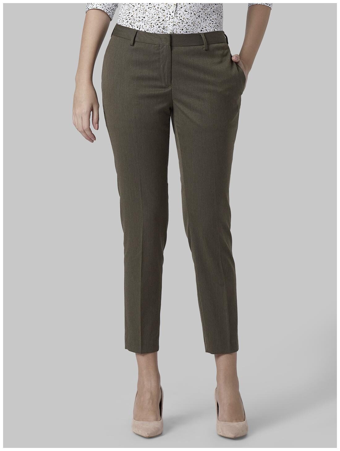 

Park Avenue Women Brown Regular fit Regular trousers