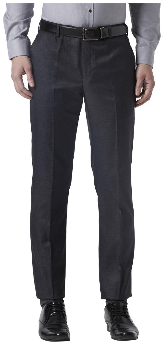 

Park Avenue Men Solid Regular Fit Formal Trouser - Grey