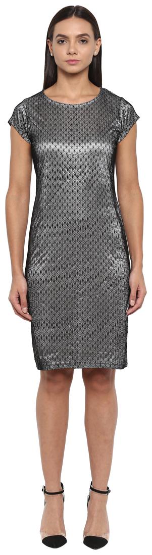 

Park Avenue Black Self design Bodycon dress