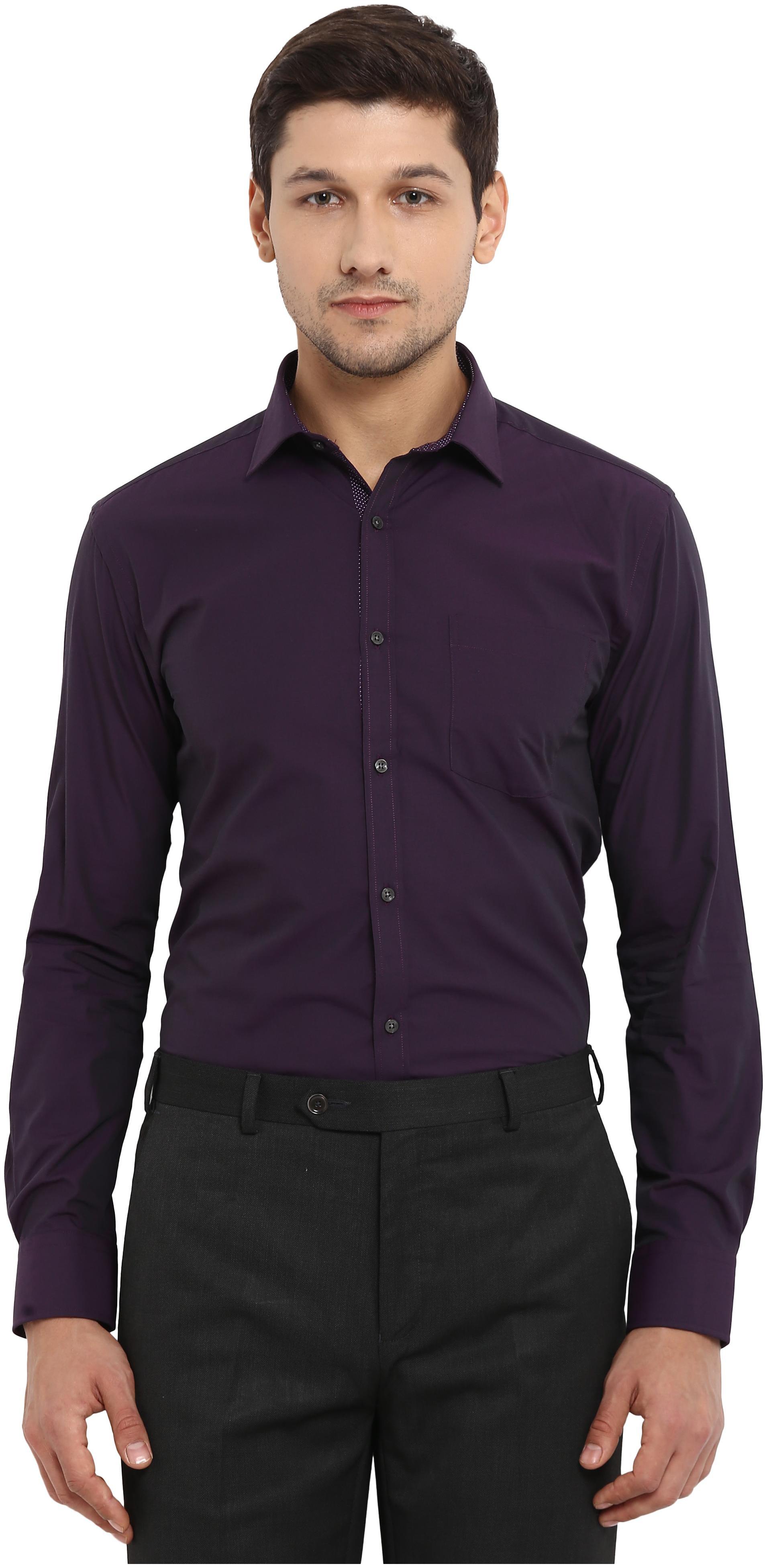 

Park Avenue Men Slim fit Formal Shirt - Purple