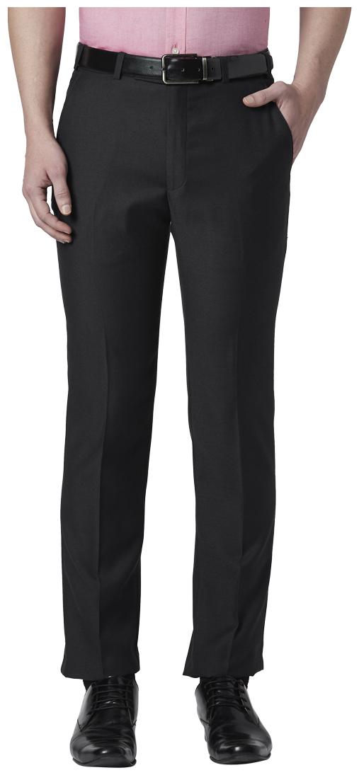 

Park Avenue Men Solid Slim Fit Formal Trouser - Black