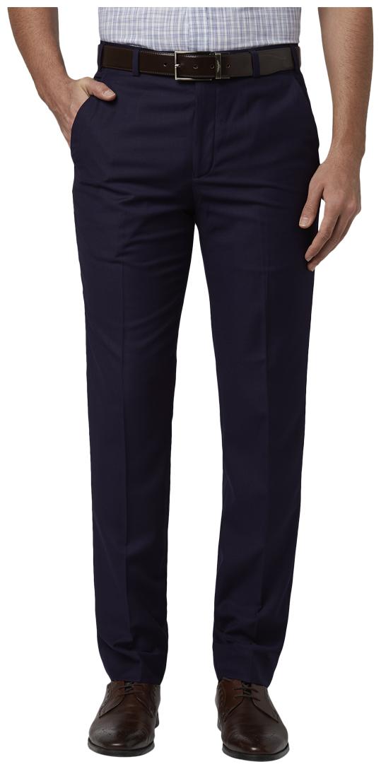 

Park Avenue Men Solid Regular Fit Formal Trouser - Purple