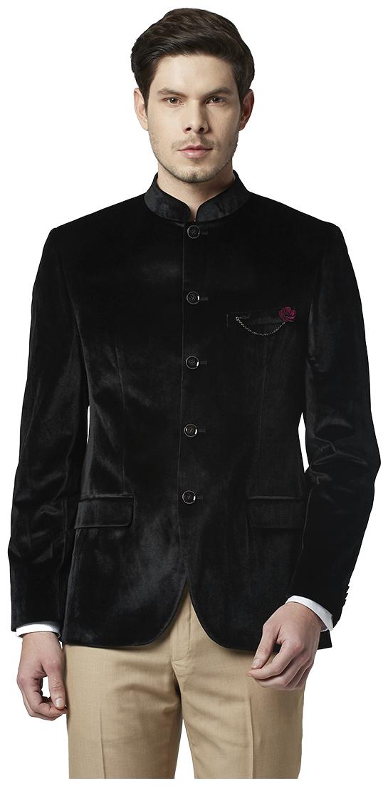 

Park Avenue Men Black Solid Regular fit Single Breasted Blazer