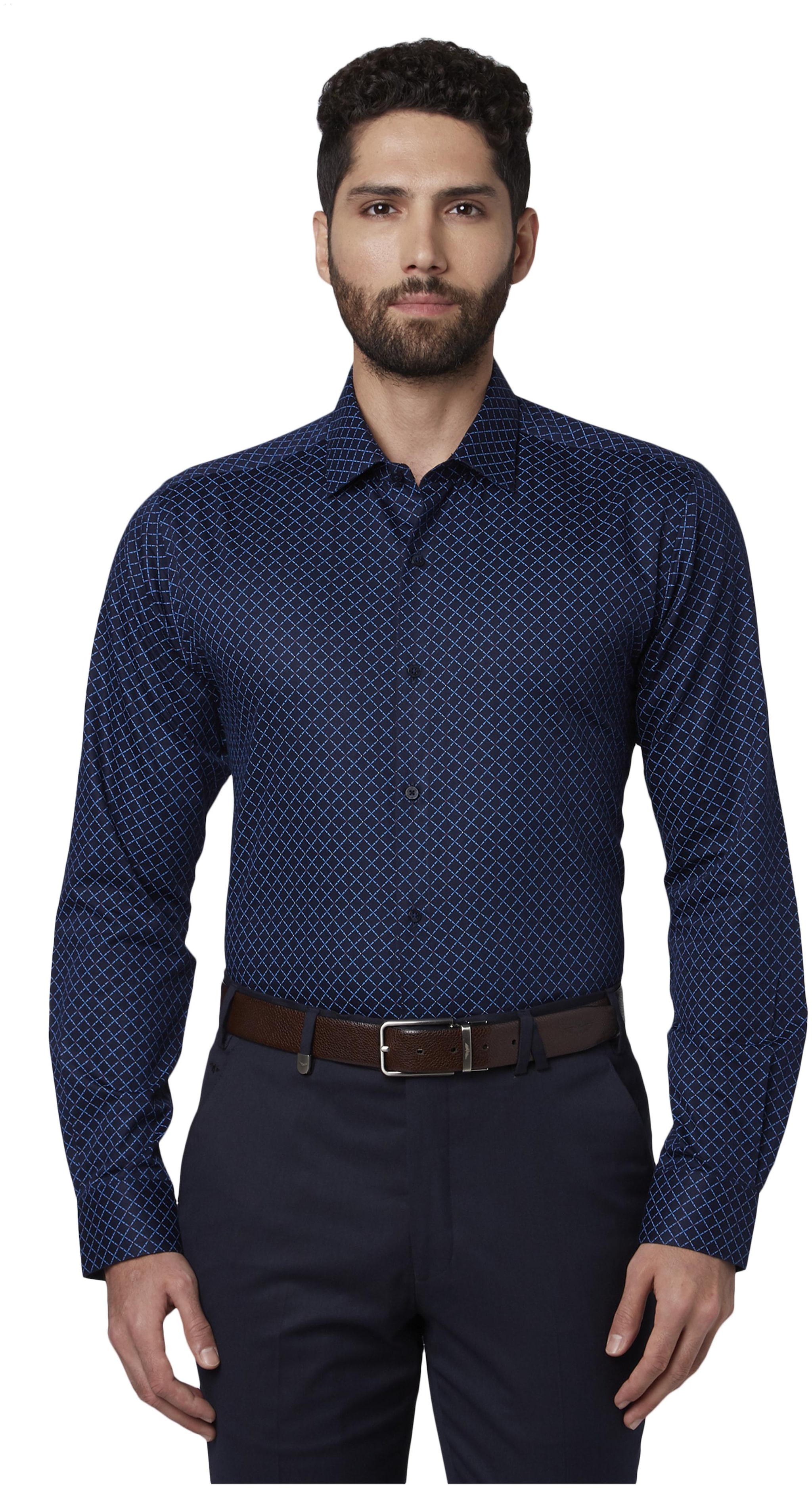

Park Avenue Men Slim fit Formal Shirt - Blue