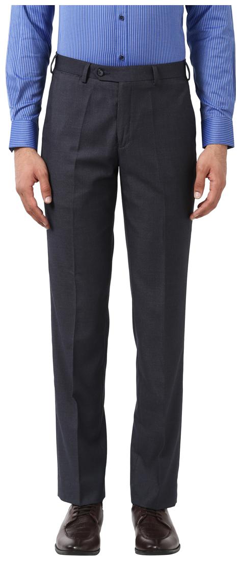 

Park Avenue Men Solid Slim Fit Formal Trouser - Blue