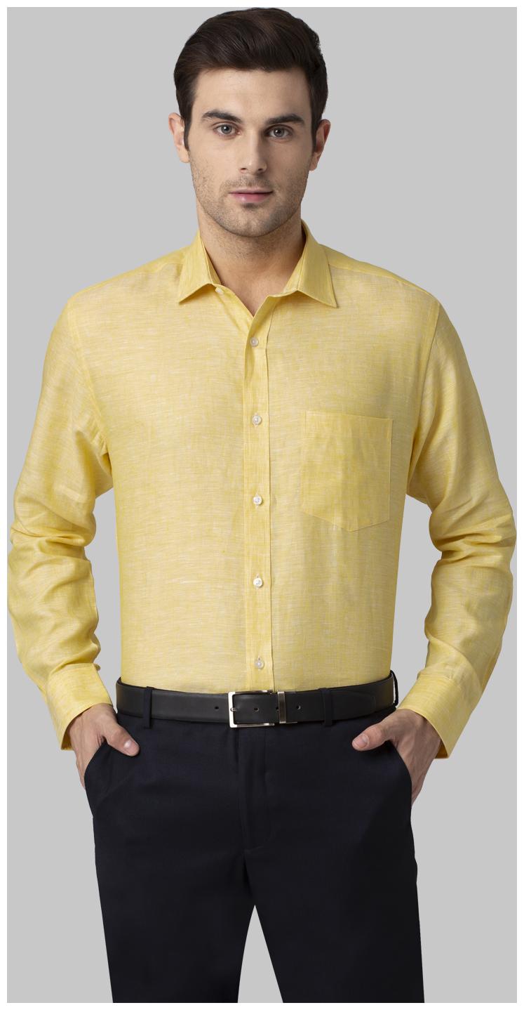 

Park Avenue Men Regular fit Formal Shirt - Yellow