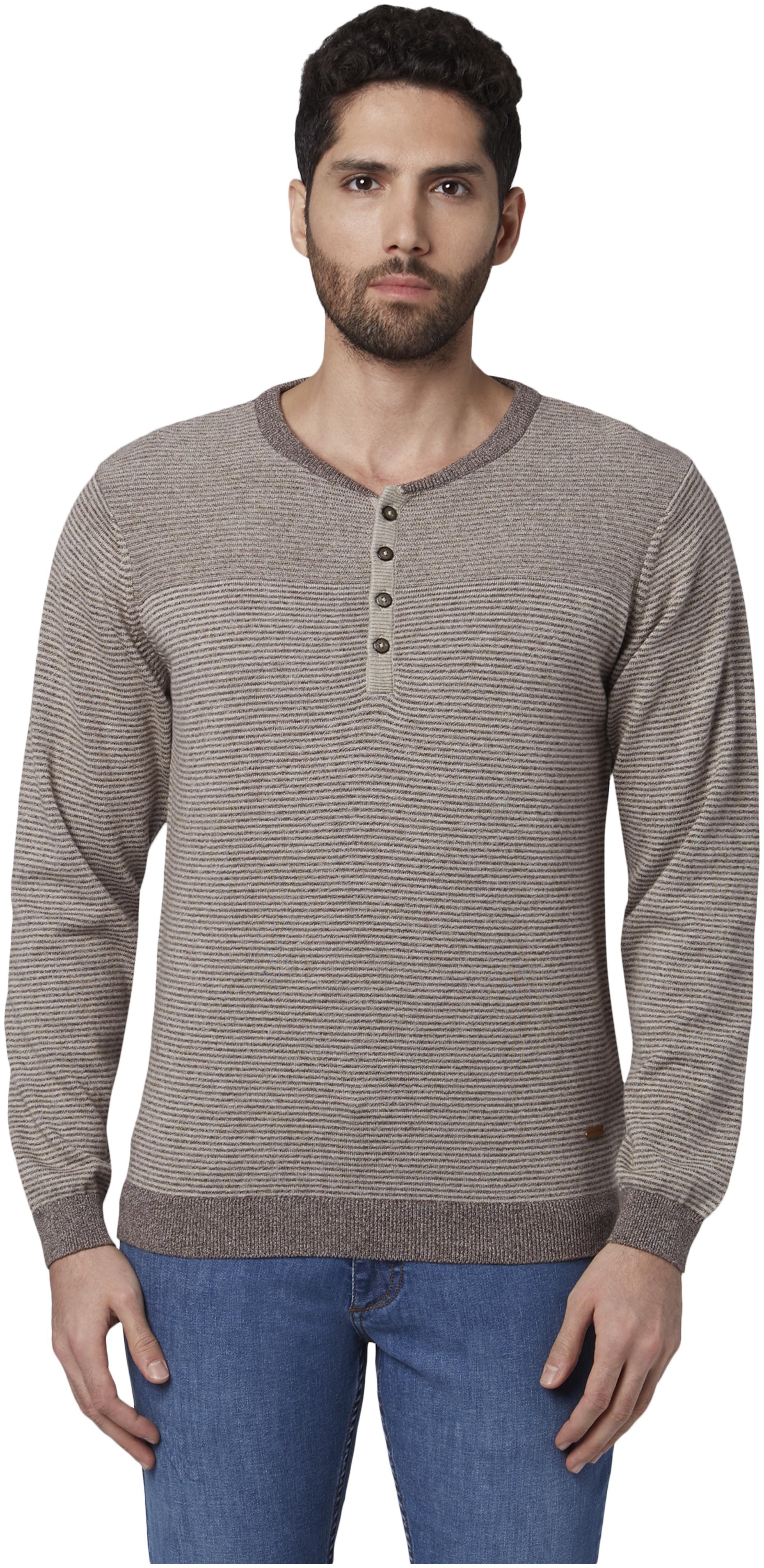 

Park Avenue Men Cotton Pullover Brown color