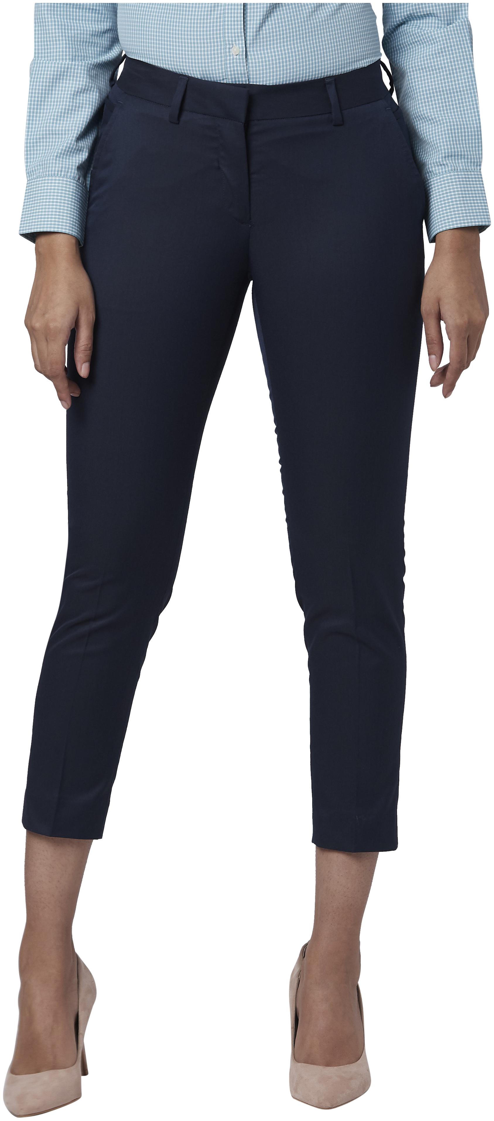 

Park Avenue Women Polyester Solid Blue Trouser