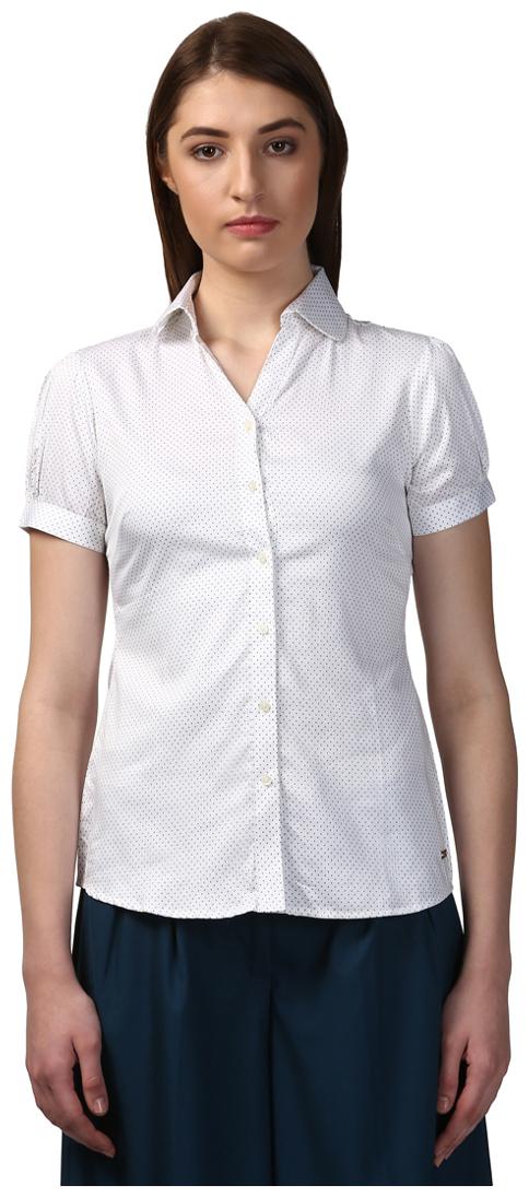 

Park Avenue Women Grey Solid Regular Fit Shirt