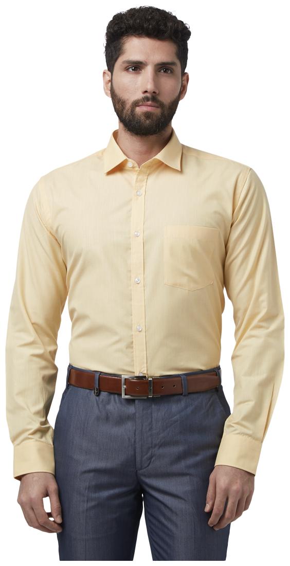 

Park Avenue Men Slim fit Formal Shirt - Yellow