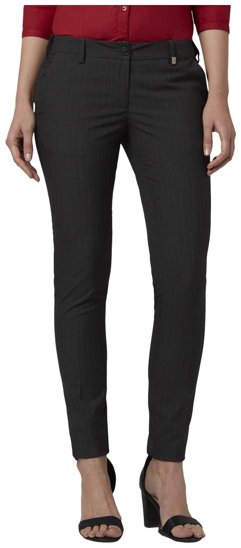 

Park Avenue Women Grey Regular fit Regular trousers