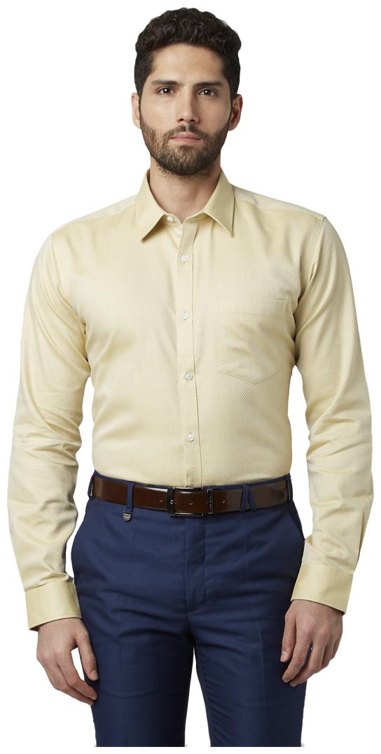 

Park Avenue Men Slim fit Formal Shirt - Yellow