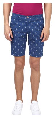 

Park Avenue Men Blue Regular Fit Regular Shorts