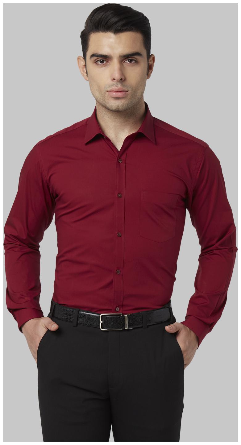 

Park Avenue Men Super slim fit Formal Shirt - Red