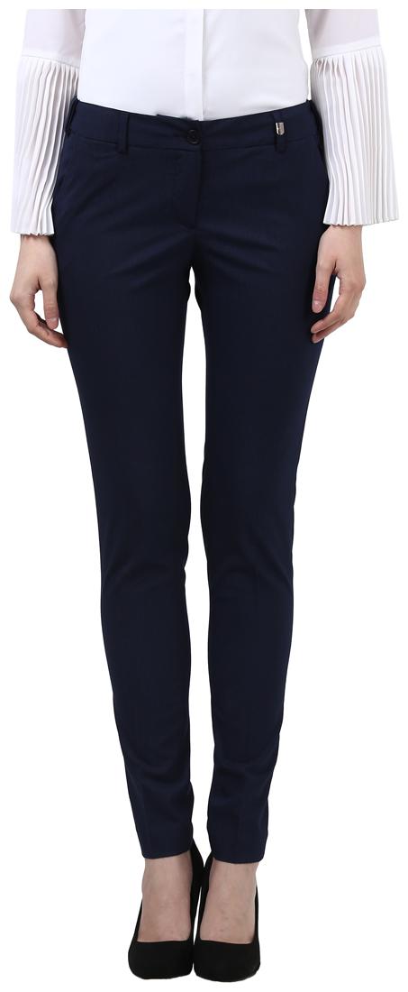 

Park Avenue Woman Dark Blue Regular Fit Polyester Blend Trouser
