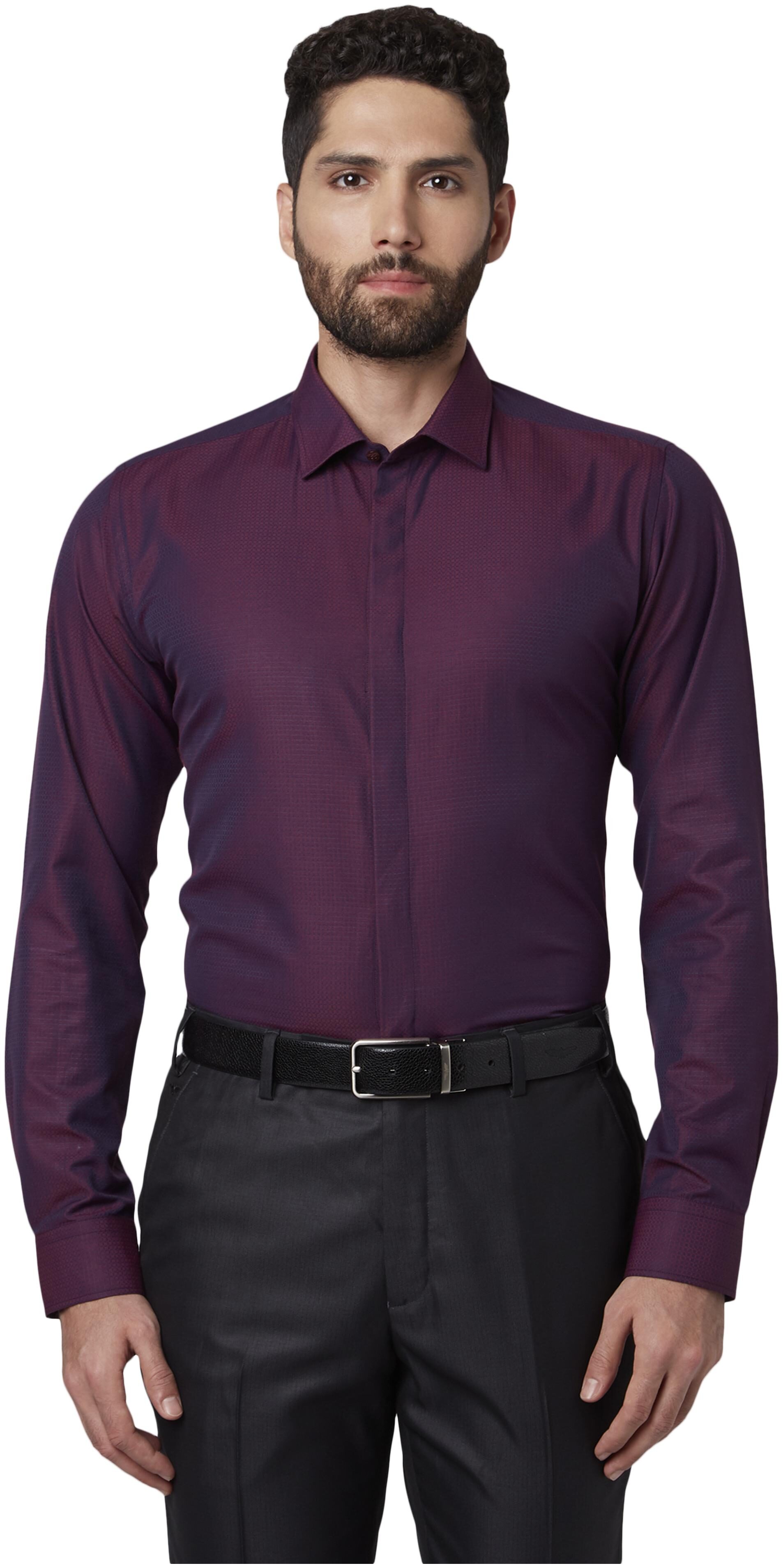 

Park Avenue Men Slim fit Formal Shirt - Maroon