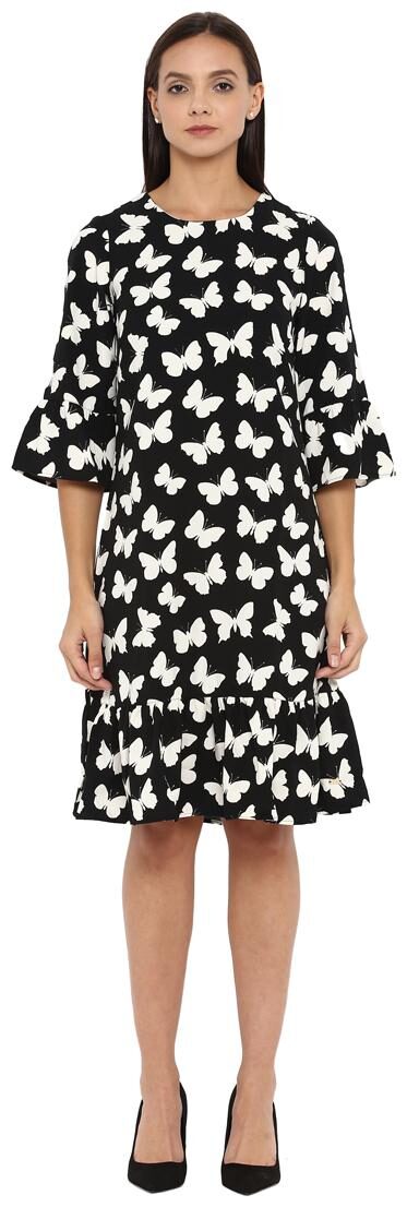 

Park Avenue Black Printed Bodycon dress