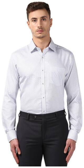 Park Avenue Men Regular fit Formal Shirt - White
