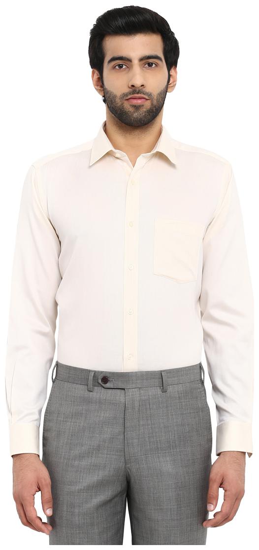 

Park Avenue Men Super slim fit Formal Shirt - Yellow